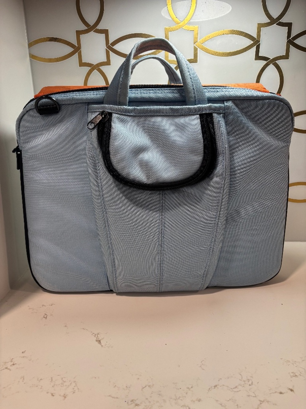 Brenthaven Metrolite Blue Cushioned, Orange Interior Laptop Carrying Case